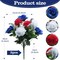 2 Bundles Artificial Flowers for 4th of July Decorations Memorial Flowers